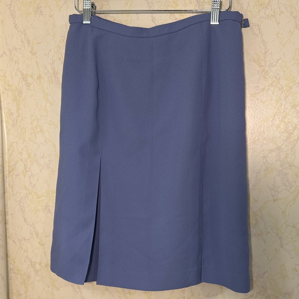 Karen Scott Classic Blue Pleated Skirt